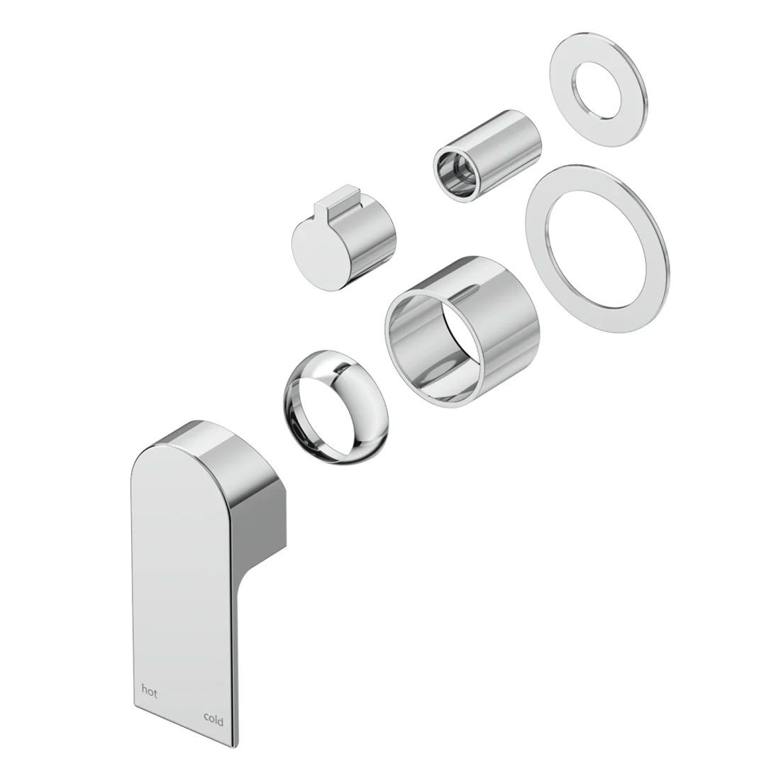 Beki Chrome Shower Mixer Diverter - 2P - Trim Kit Only - Image 4