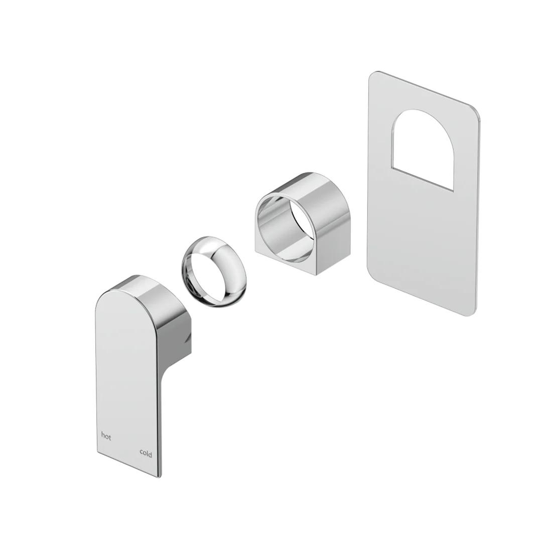 Beki Chrome Shower Mixer - Square Plate - Trim Kit Only - Image 2