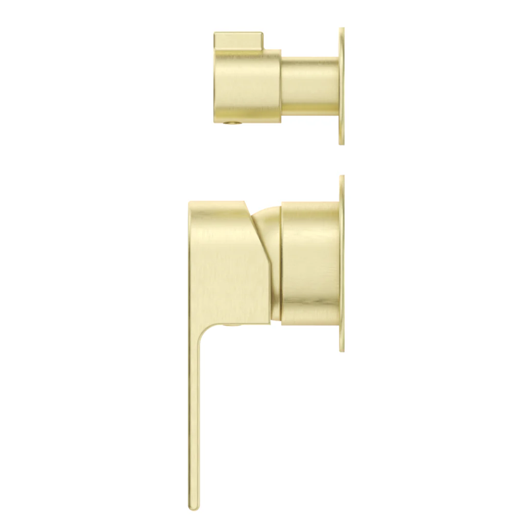Beki French Gold Shower Mixer Diverter - 2P - Trim Kit Only - Image 3