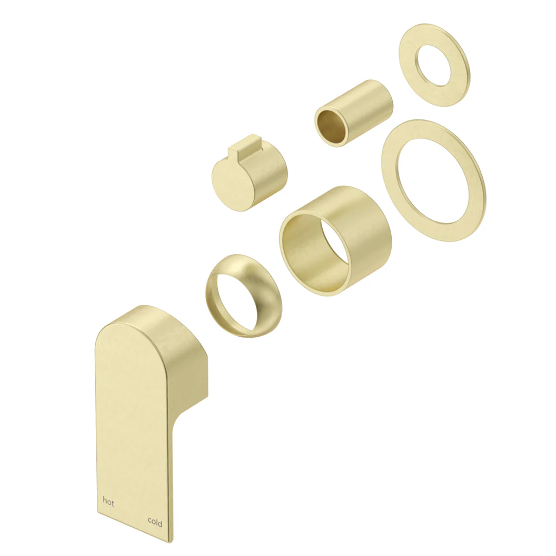 Beki French Gold Shower Mixer Diverter - 2P - Trim Kit Only - Image 4