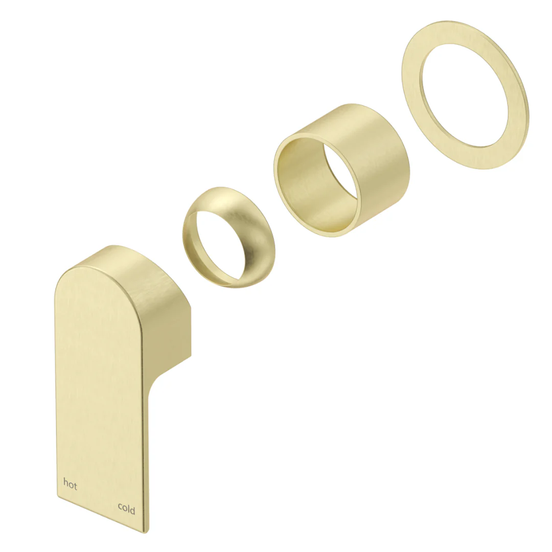 Beki French Gold Shower Mixer - Round Plate - Trim Kit Only - Image 4