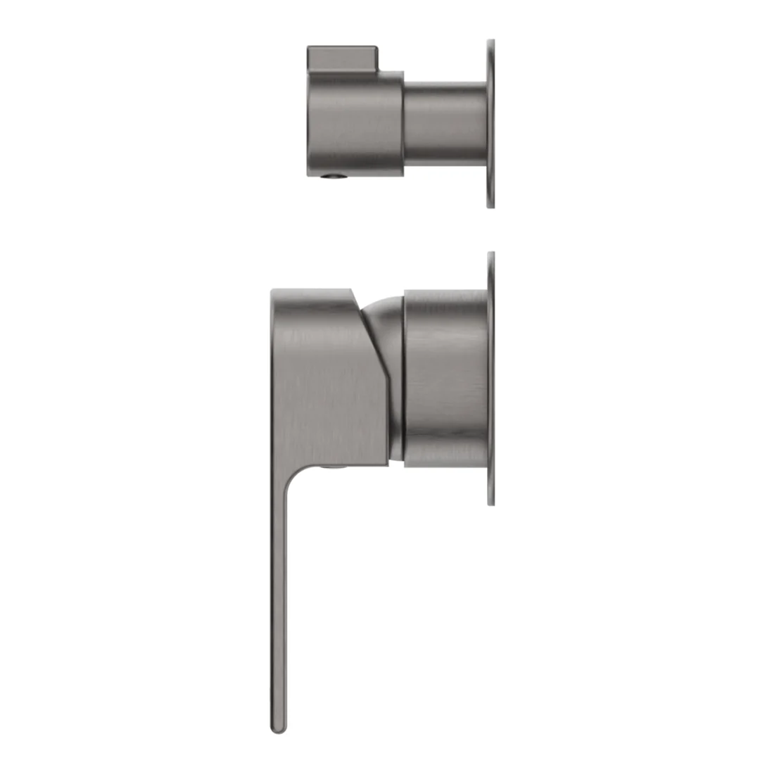 Beki Gun Metal Shower Mixer Diverter - 2P - Trim Kit Only - Image 2