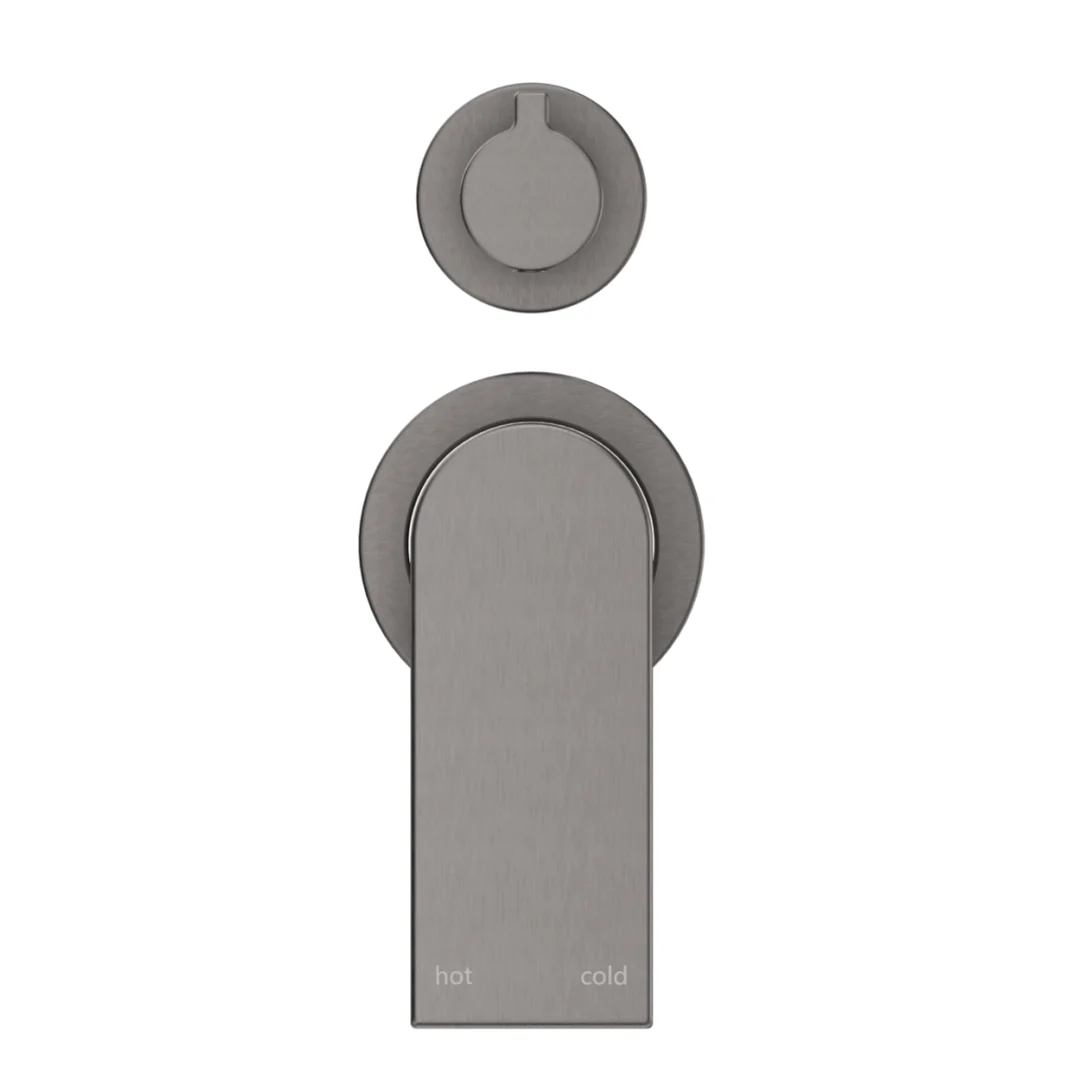 Beki Gun Metal Shower Mixer Diverter - 2P - Trim Kit Only - Image 3