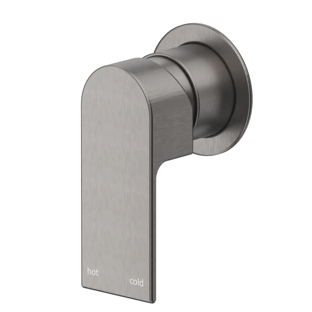 Beki Gun Metal Shower Mixer - Round Plate - Trim Kit Only