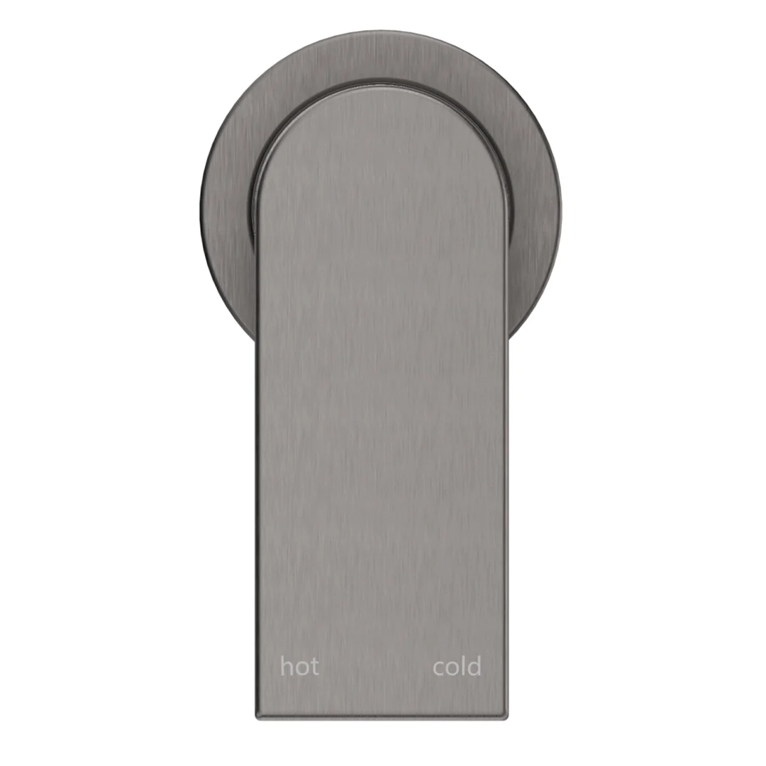 Beki Gun Metal Shower Mixer - Round Plate - Trim Kit Only - Image 3