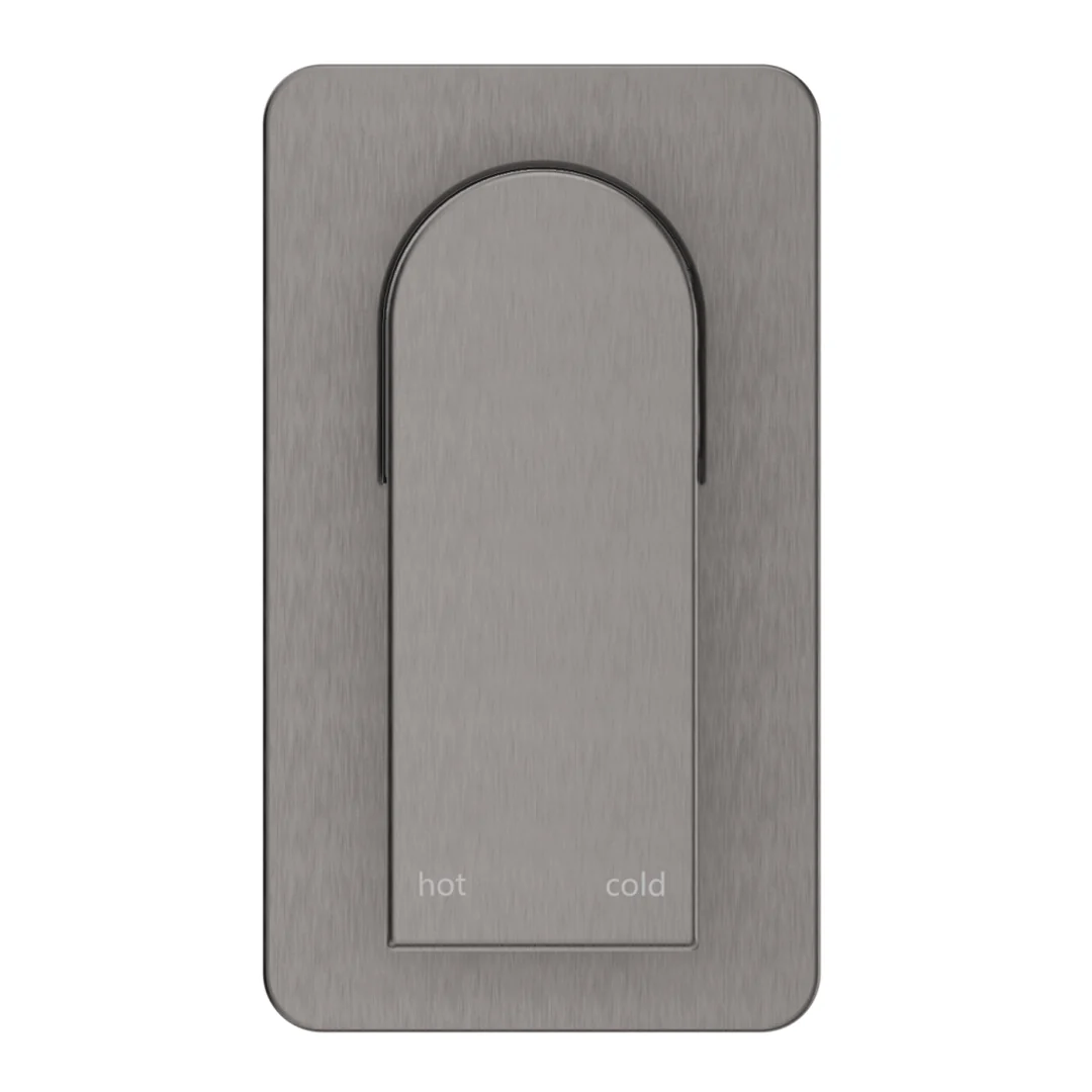 Beki Gun Metal Shower Mixer - Square Plate - Trim Kit Only - Image 3