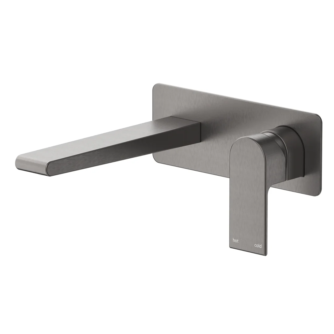 Beki Gun Metal Wall-Spout Combo - 1P - Trim Kit Only