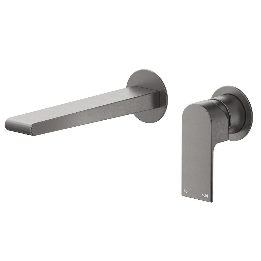 Beki Gun Metal Wall-Spout Combo - 2P - Trim Kit Only