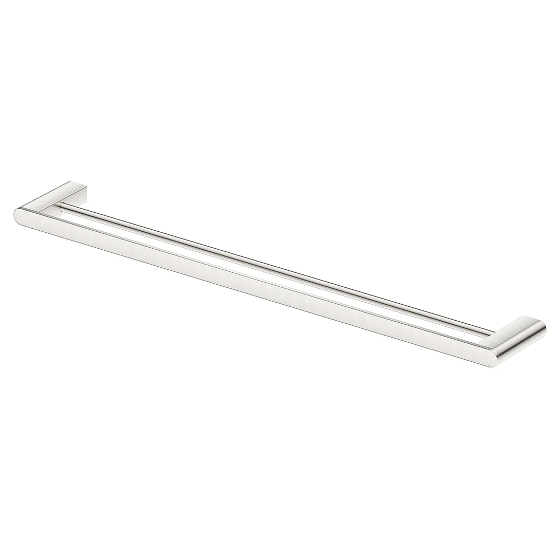 Beki / Lantra Brushed Nickel Double Towel Rail - 600mm