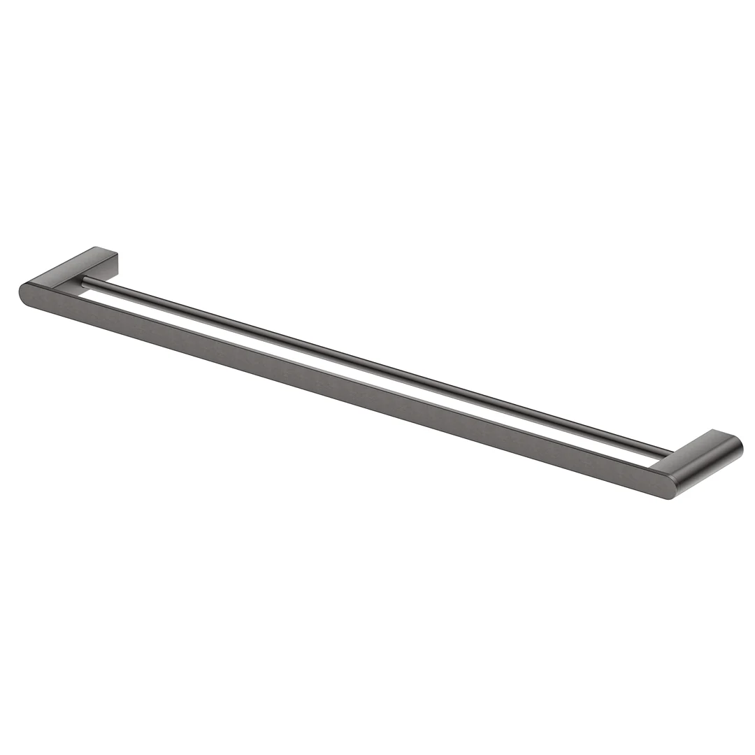 Beki / Lantra Gun Metal Double Towel Rail - 600mm