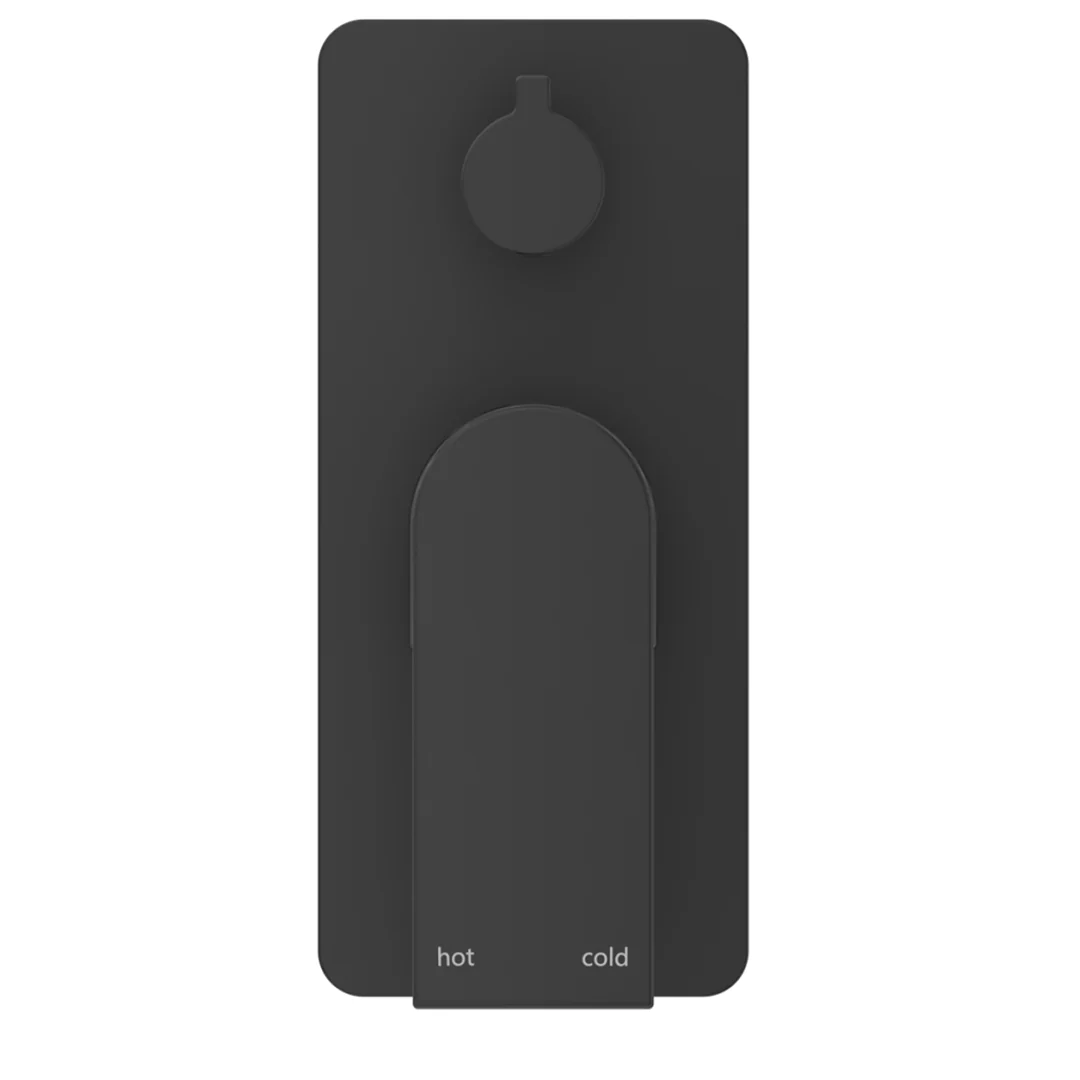 Beki Matte Black Shower Mixer Diverter - 1P - Trim Kit Only - Image 3