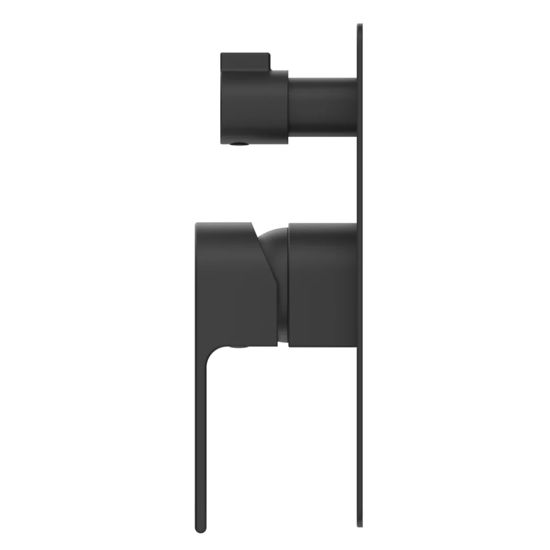 Beki Matte Black Shower Mixer Diverter - 1P - Trim Kit Only - Image 4