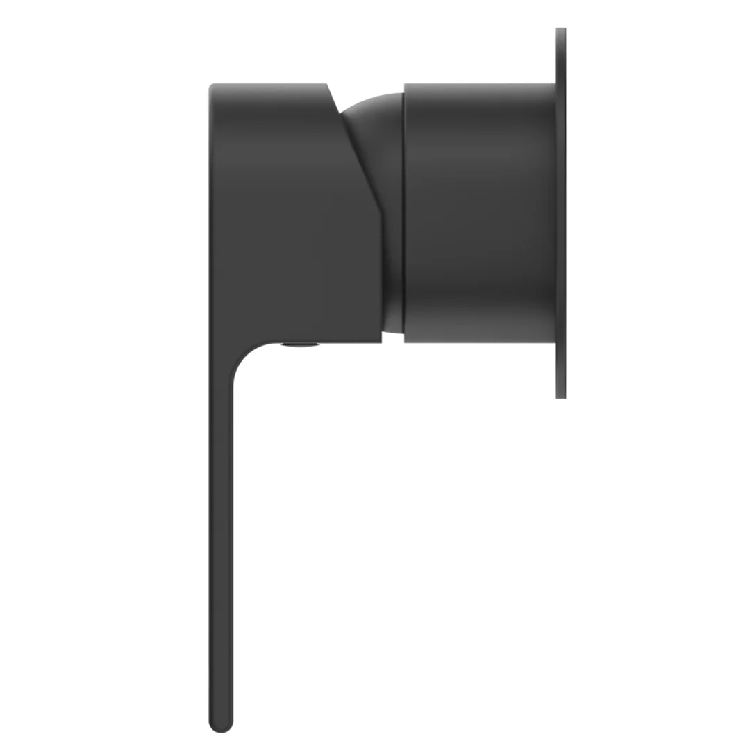 Beki Matte Black Shower Mixer - Round Plate - Trim Kit Only - Image 3