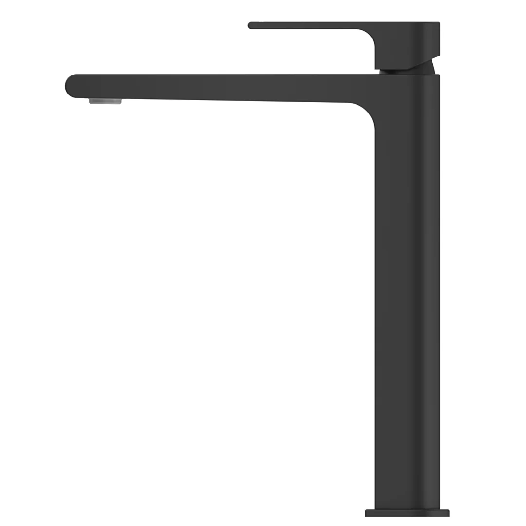 Beki Matte Black Tall Basin Mixer - Image 2