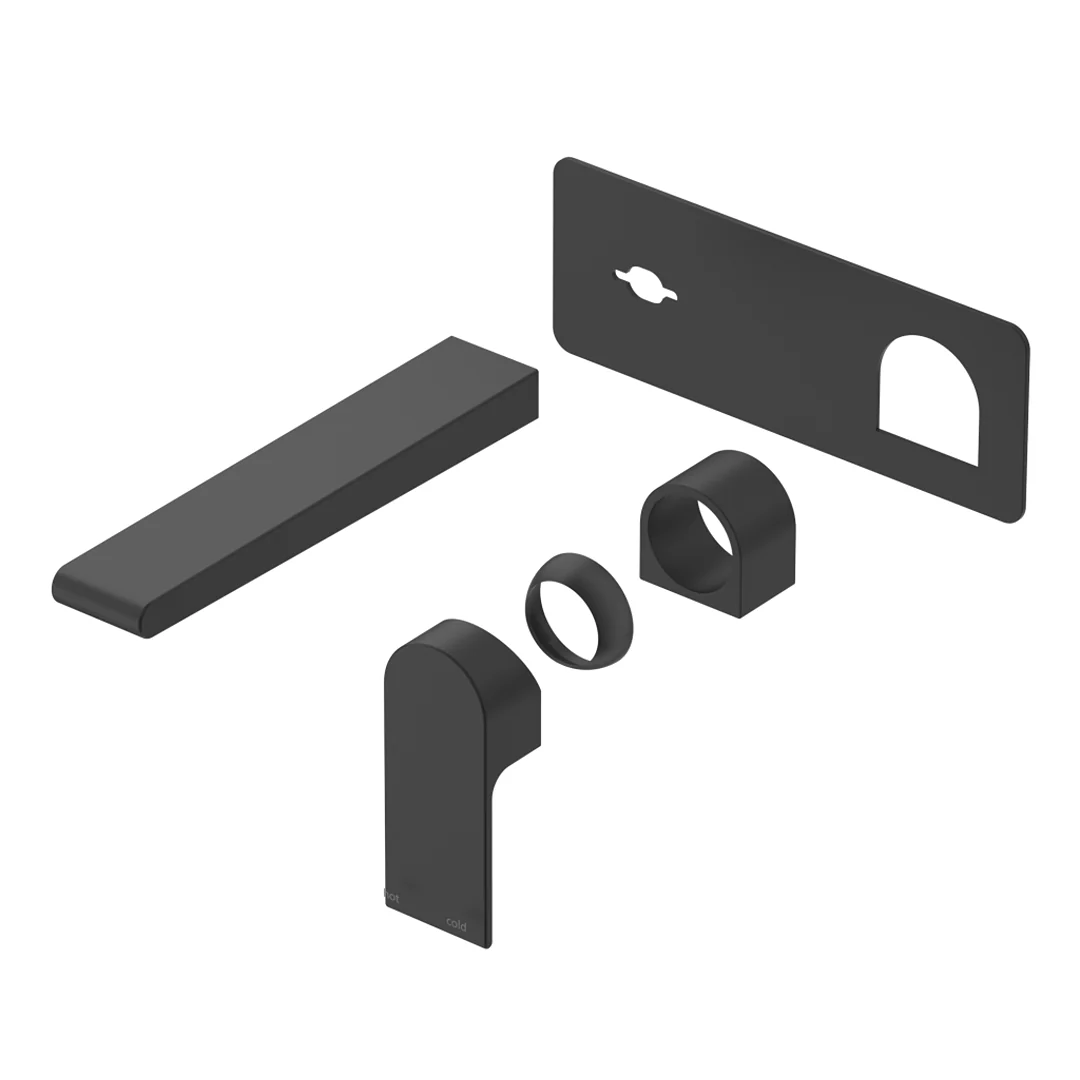 Beki Matte Black Wall-Spout Combo - 1P - Trim Kit Only - Image 2