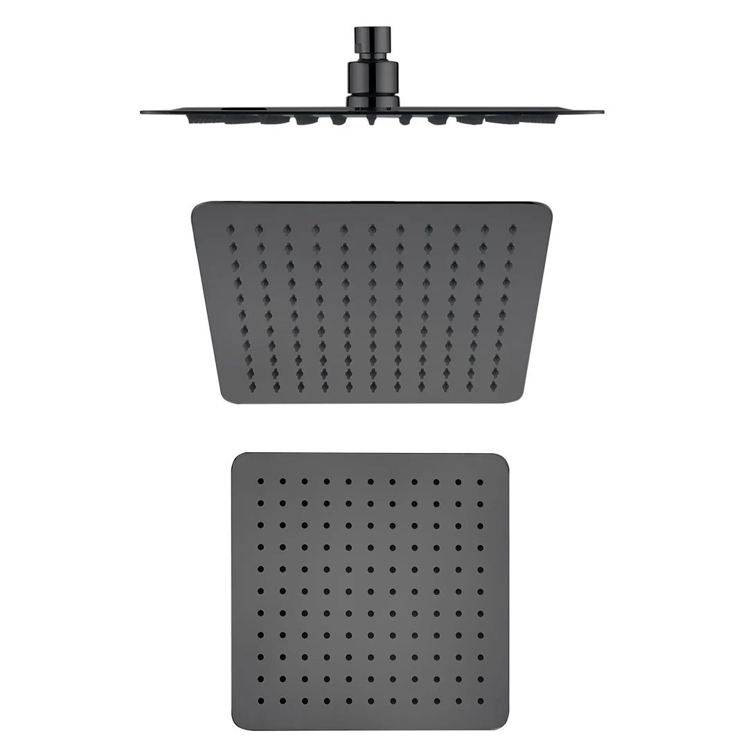 Beki / Tiago Gun Metal Shower Head - 250mm