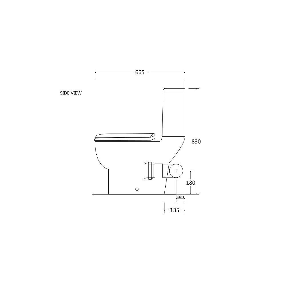 Bella Skew Pan Wall Faced Toilet Suite - Image 10