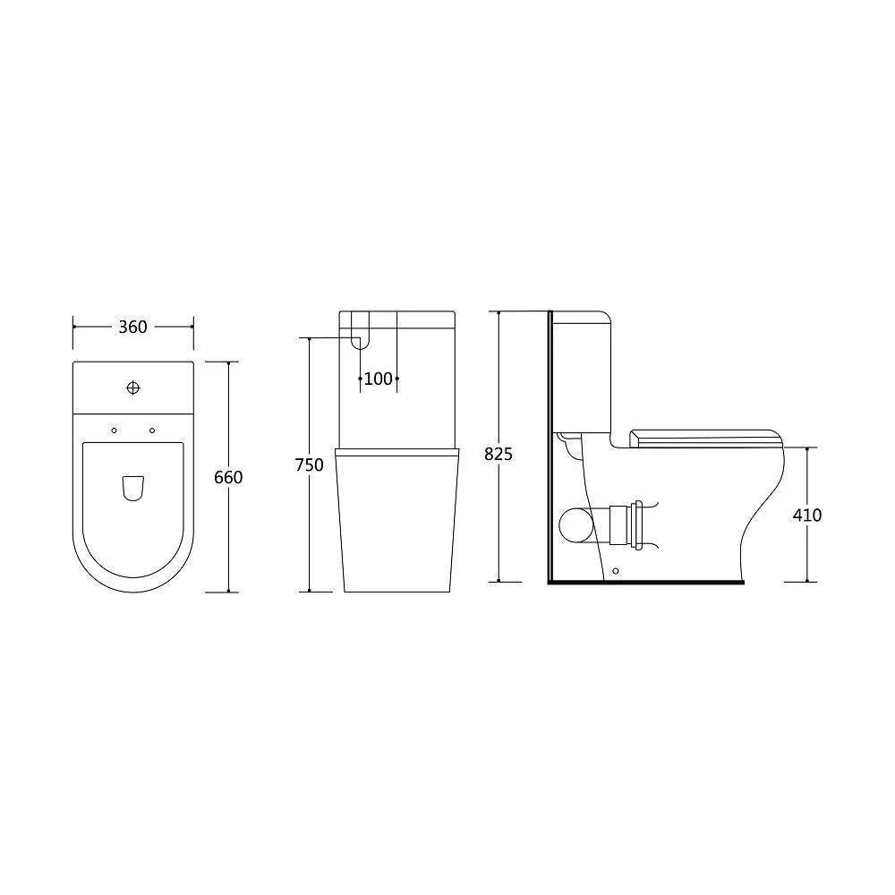 Bella Skew Pan Wall Faced Toilet Suite - Image 9