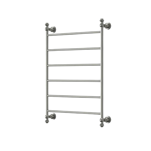 Bordeaux / Montepellier Warm Brushed Nickel 6 Bar Traditional Heated Towel Rail