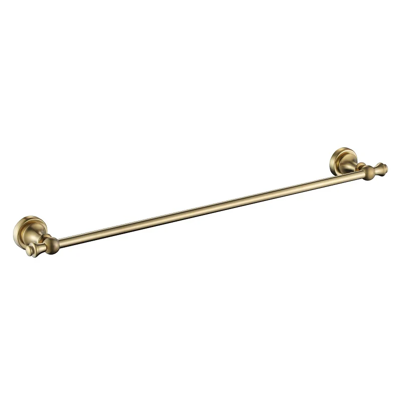 Bordeaux/Montpellier 600mm Brushed Gold Single Towel Rail