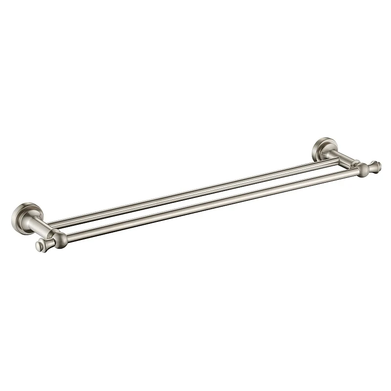 Bordeaux/Montpellier 600mm Warm Brushed Nickel Double Towel Rail