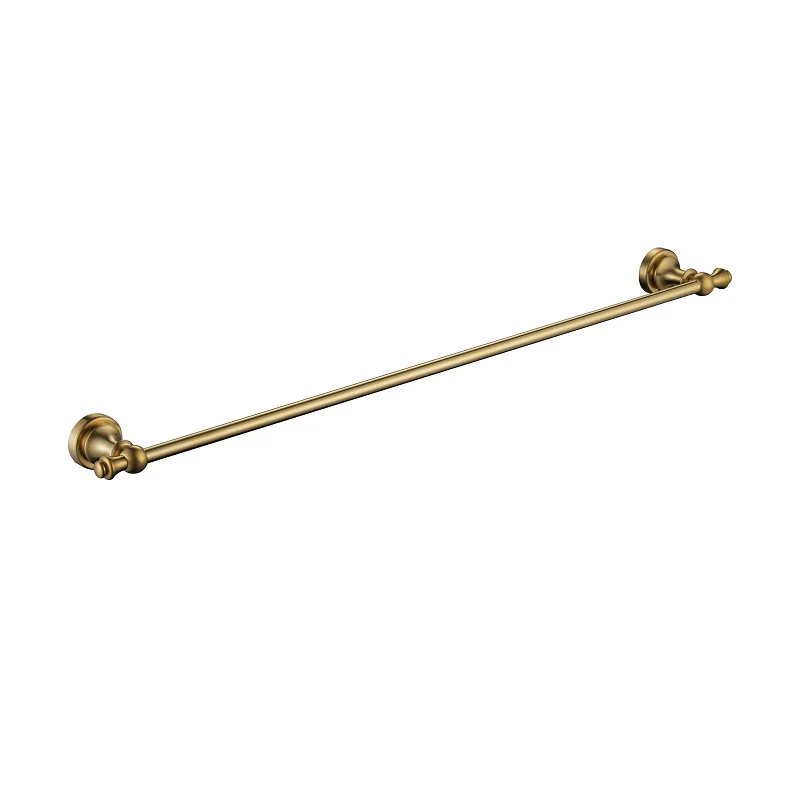 Bordeaux/Montpellier 750mm Brushed Gold Traditional Single Towel Rail