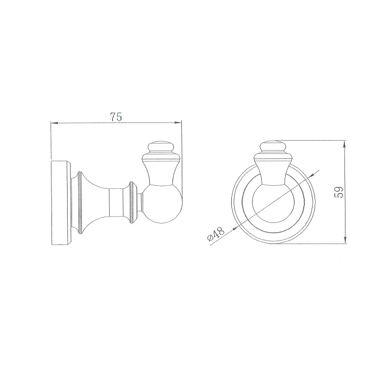 Bordeaux/Montpellier Traditional Robe Hook - Image 2