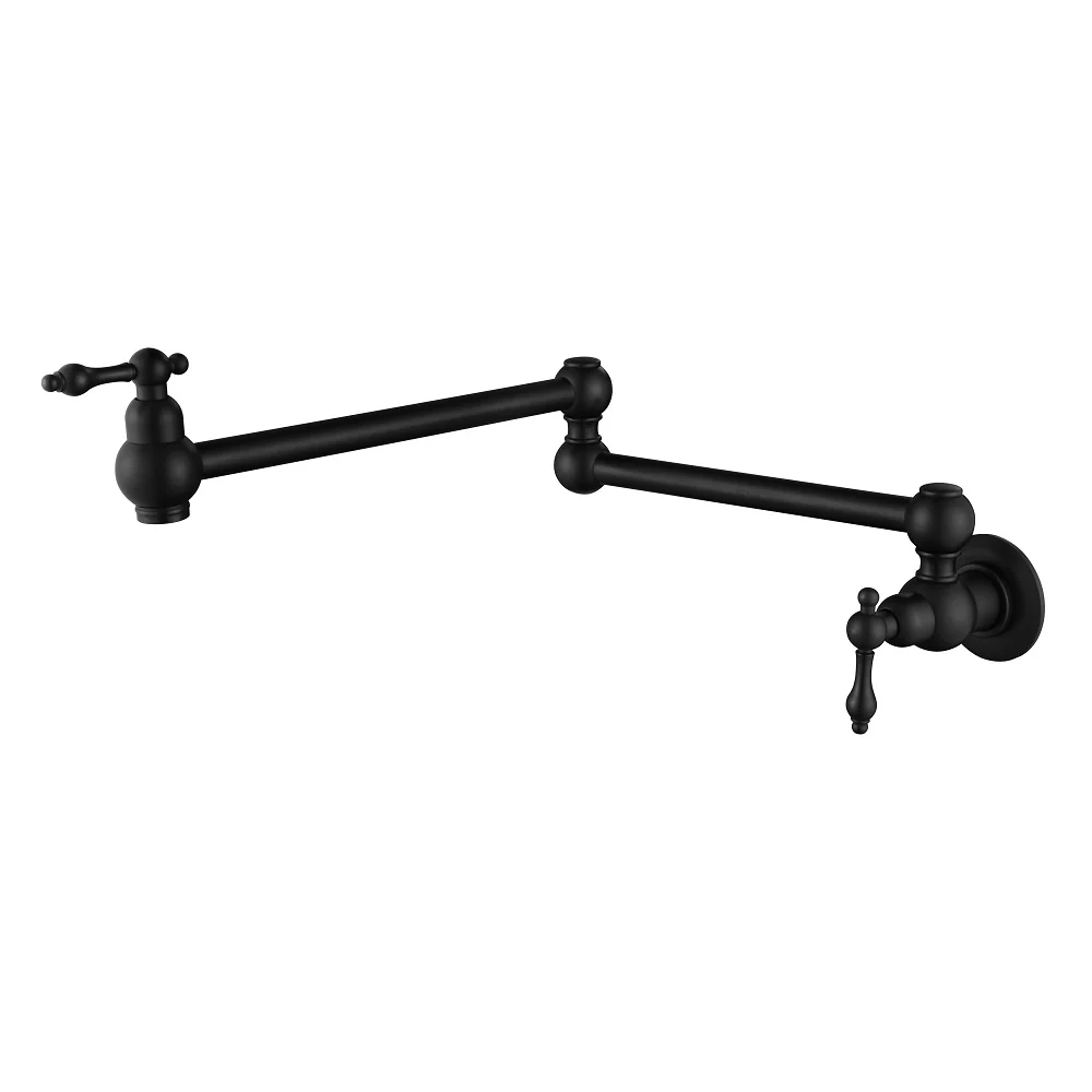Bordeaux Traditional Matte Black Kitchen Pot Filler