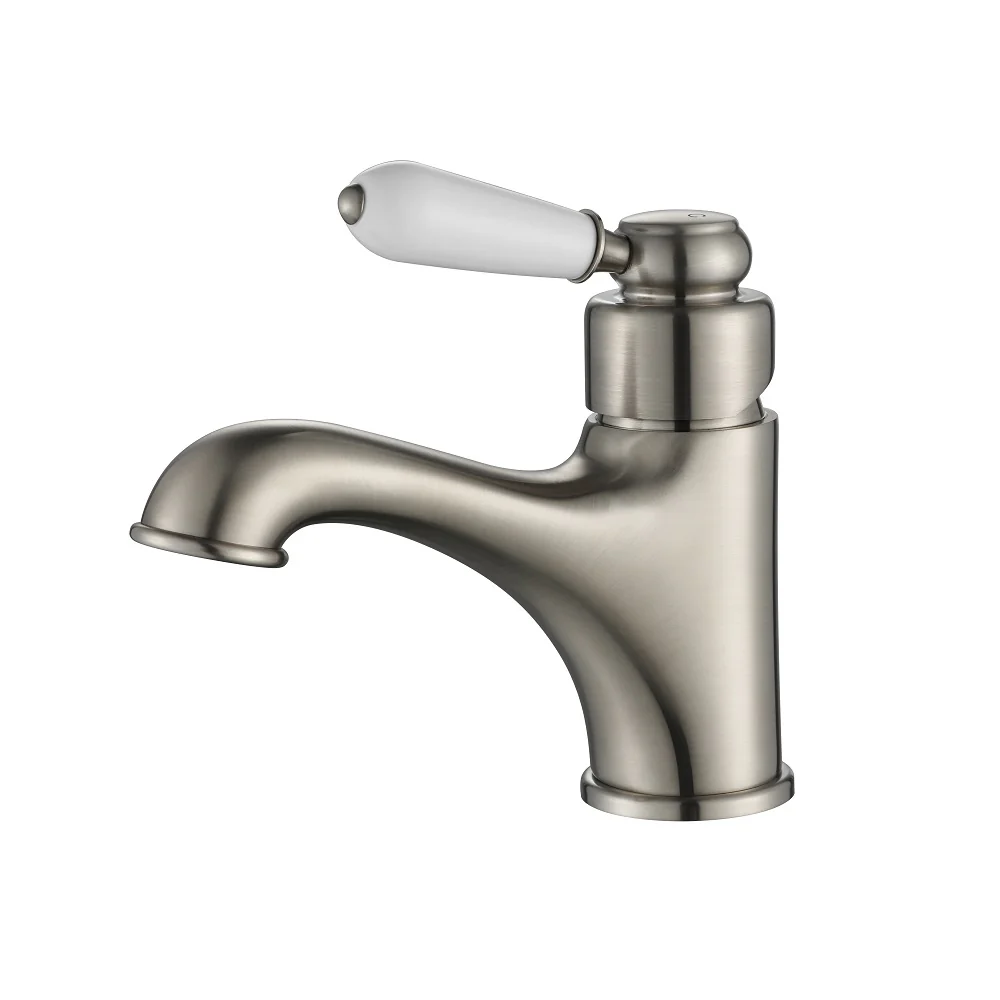 Bordeaux Traditional Warm Brushed Nickel Basin Mixer