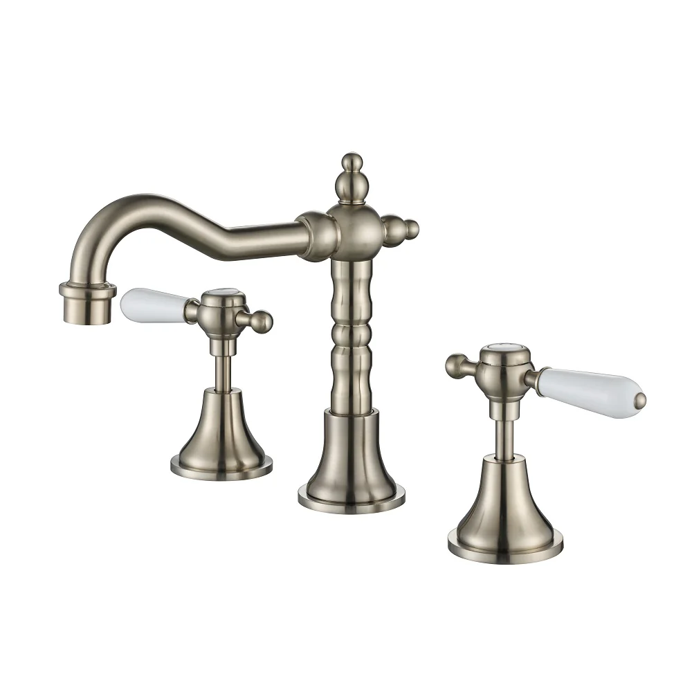 Bordeaux Traditional Warm Brushed Nickel Basin Set