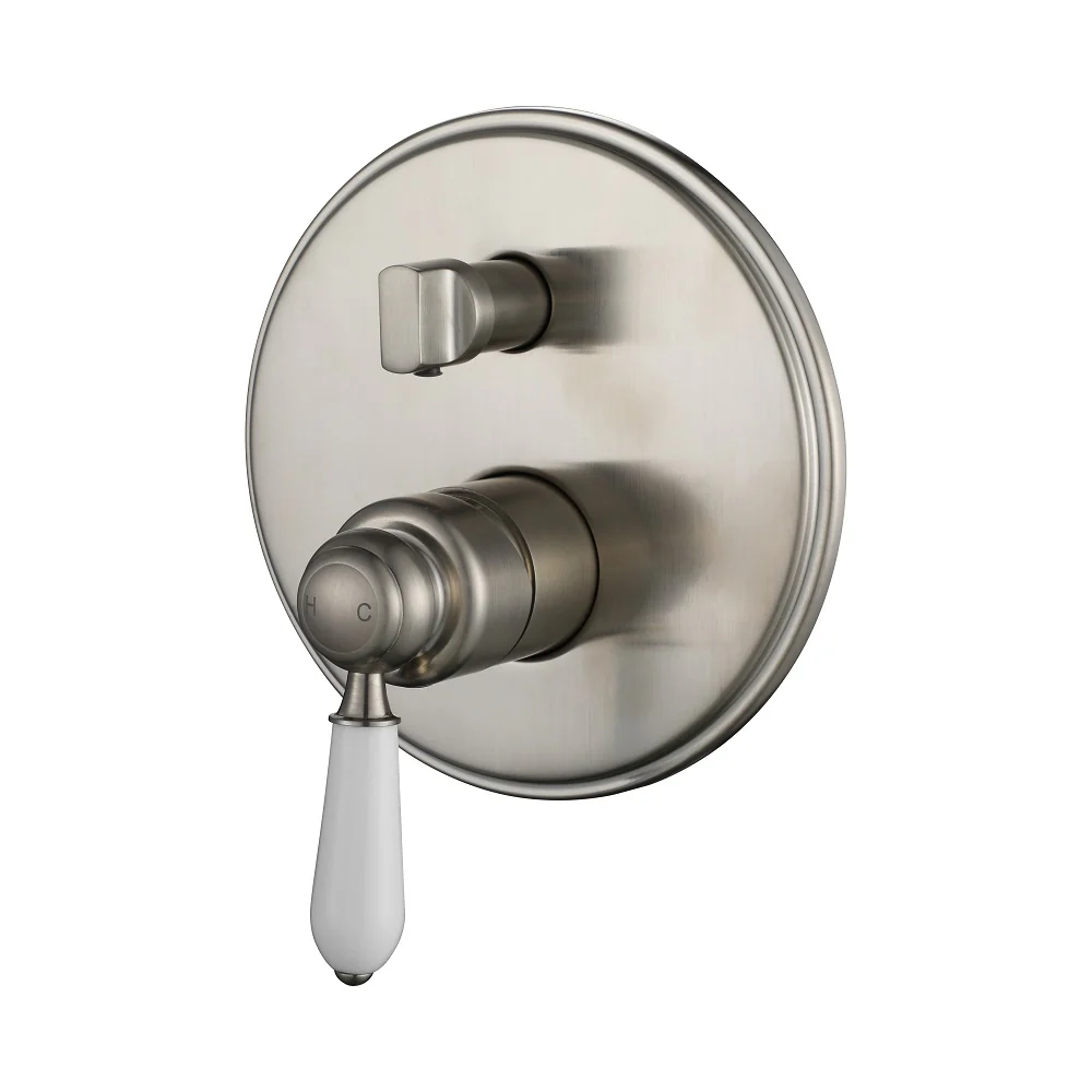 Bordeaux Traditional Warm Brushed Nickel Shower Diverter