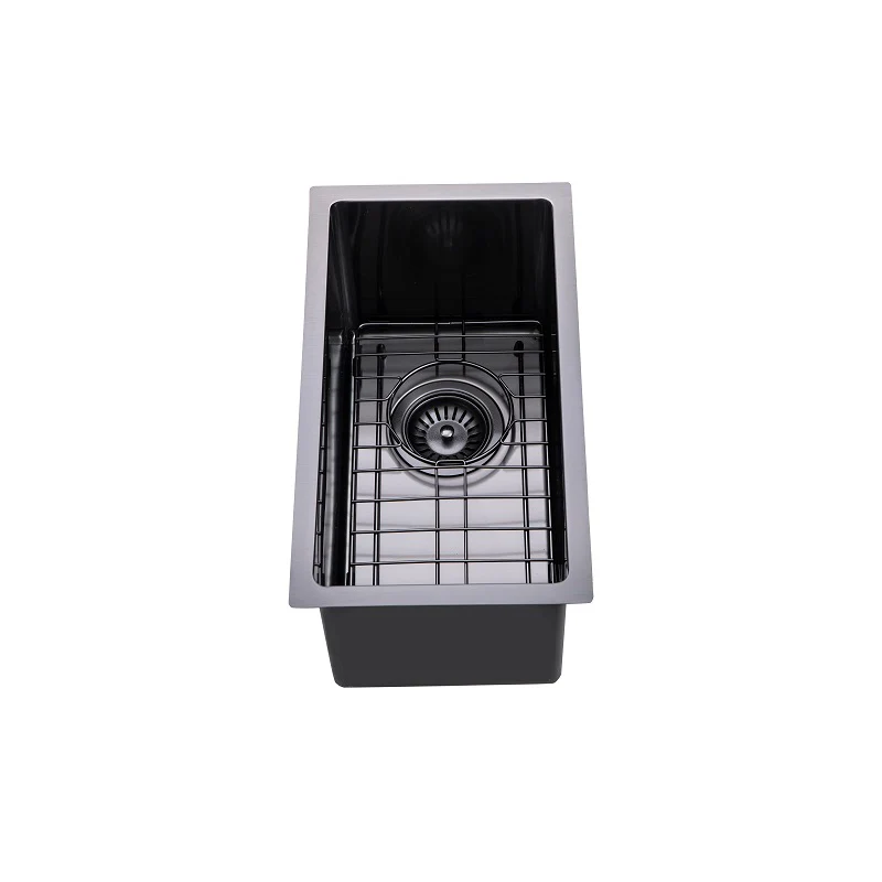 Brushed Black 250 x 450 x 215mm Kitchen Sink - Image 5