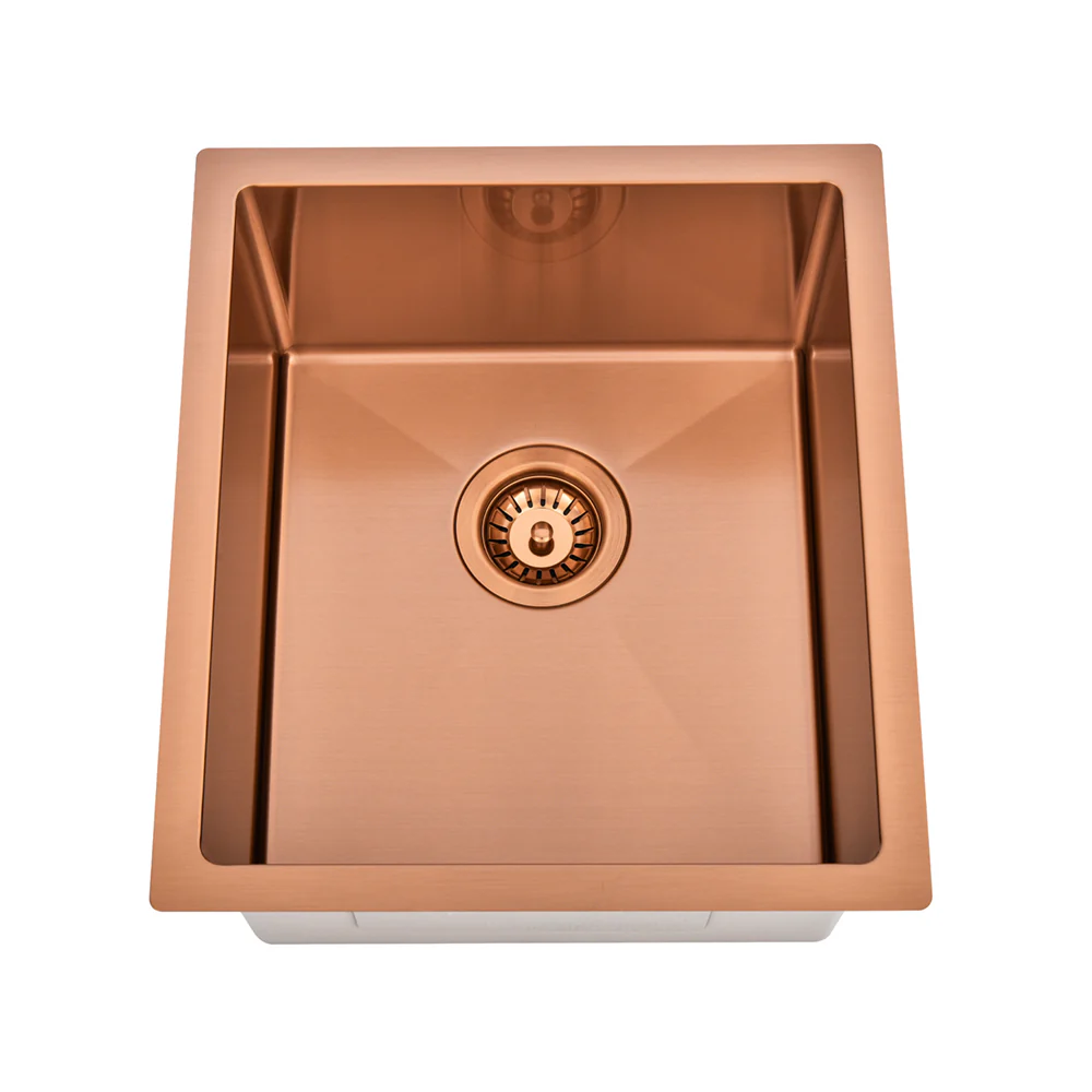 Brushed Copper 400 x 450 x 230mm Kitchen & Laundry Sink - Image 3