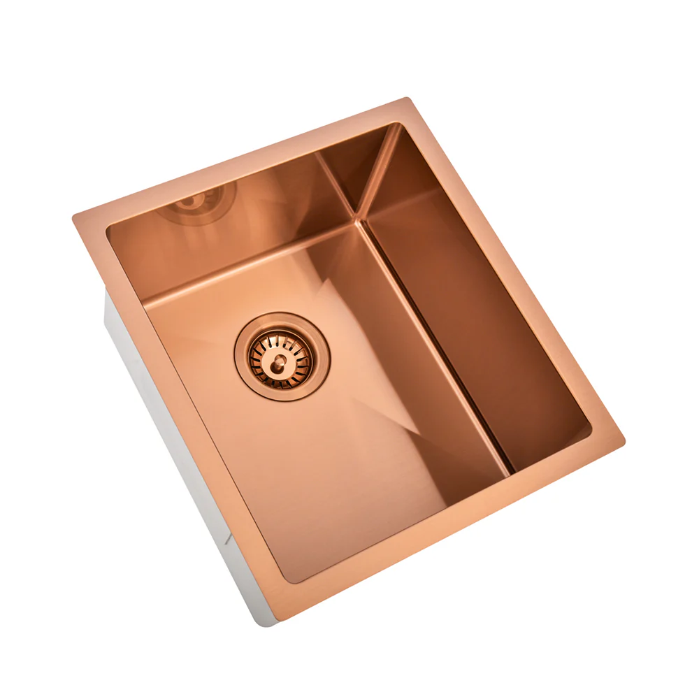 Brushed Copper 400 x 450 x 230mm Kitchen & Laundry Sink - Image 6