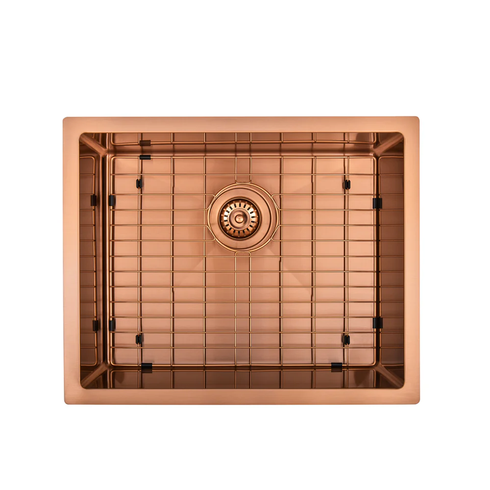 Brushed Copper 550 x 450 x 230mm Kitchen & Laundry Sink - Image 2