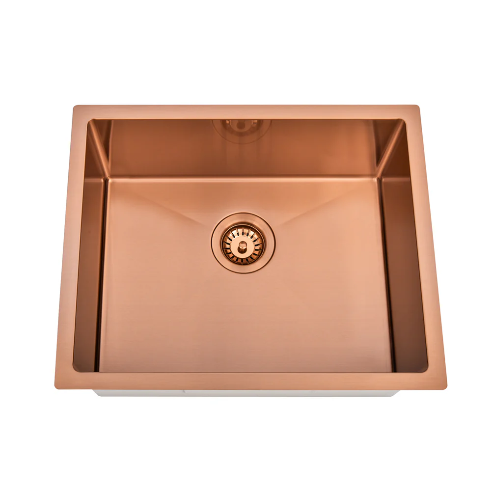Brushed Copper 550 x 450 x 230mm Kitchen & Laundry Sink - Image 3