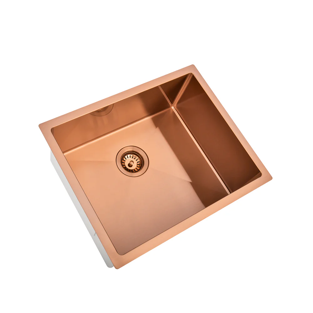 Brushed Copper 550 x 450 x 230mm Kitchen & Laundry Sink - Image 5