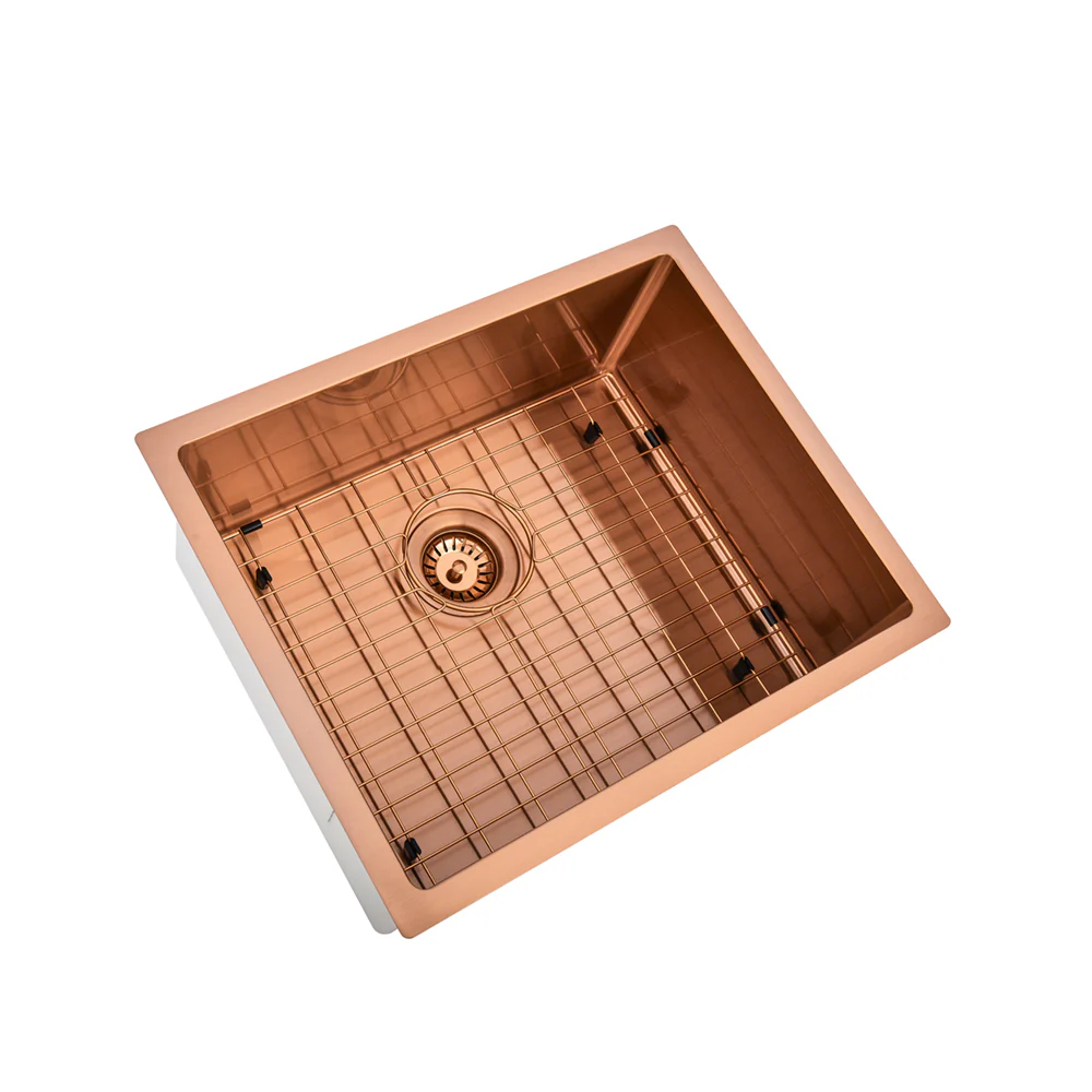 Brushed Copper 550 x 450 x 230mm Kitchen & Laundry Sink - Image 6