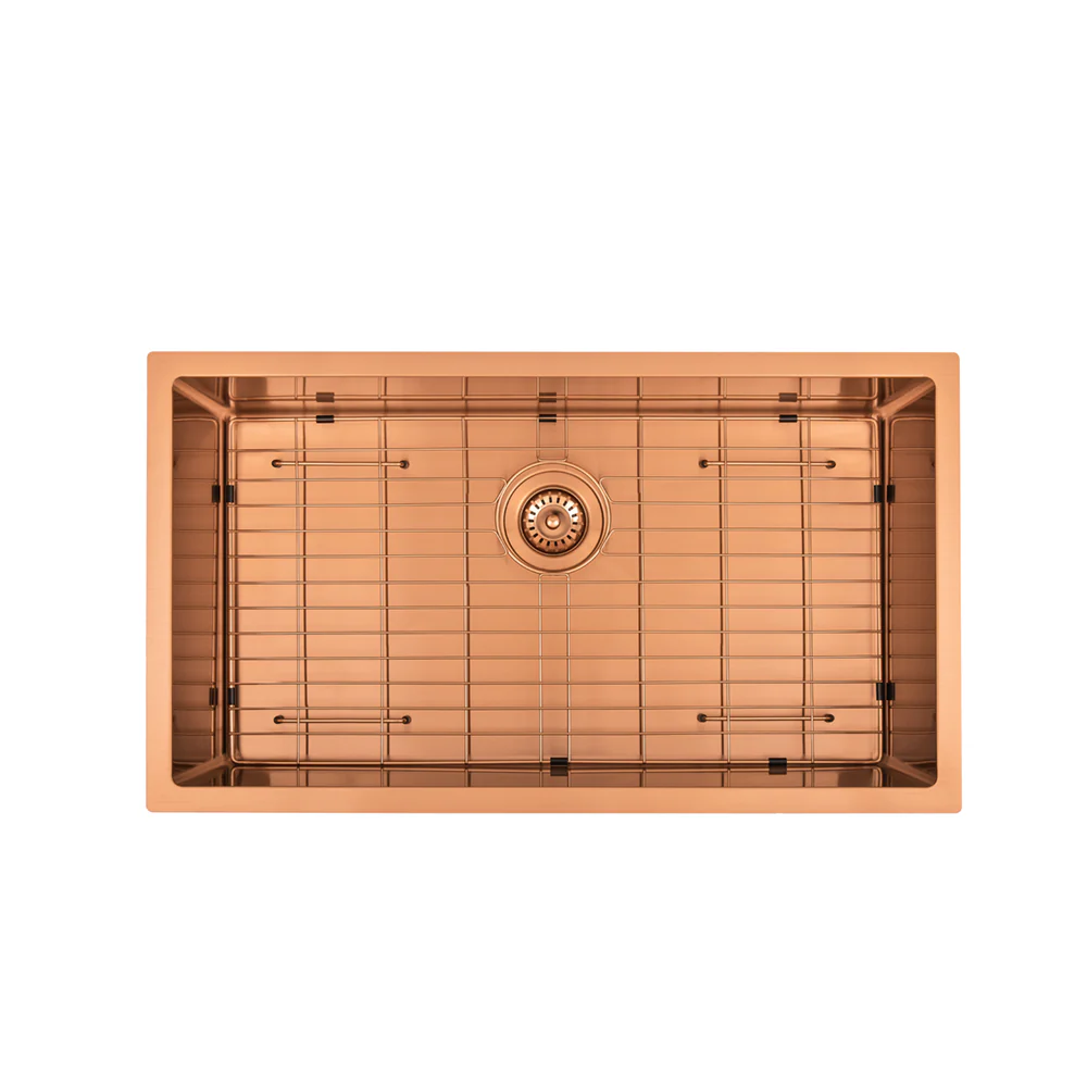 Brushed Copper 750 x 450 x 230mm Kitchen & Laundry Sink - Image 2