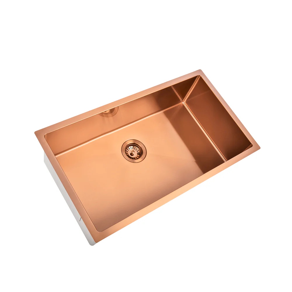 Brushed Copper 750 x 450 x 230mm Kitchen & Laundry Sink - Image 5