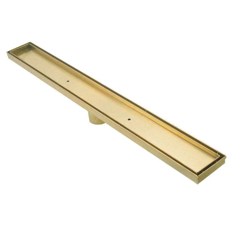 Brushed Gold 1000mm Tile Insert Floor Waste