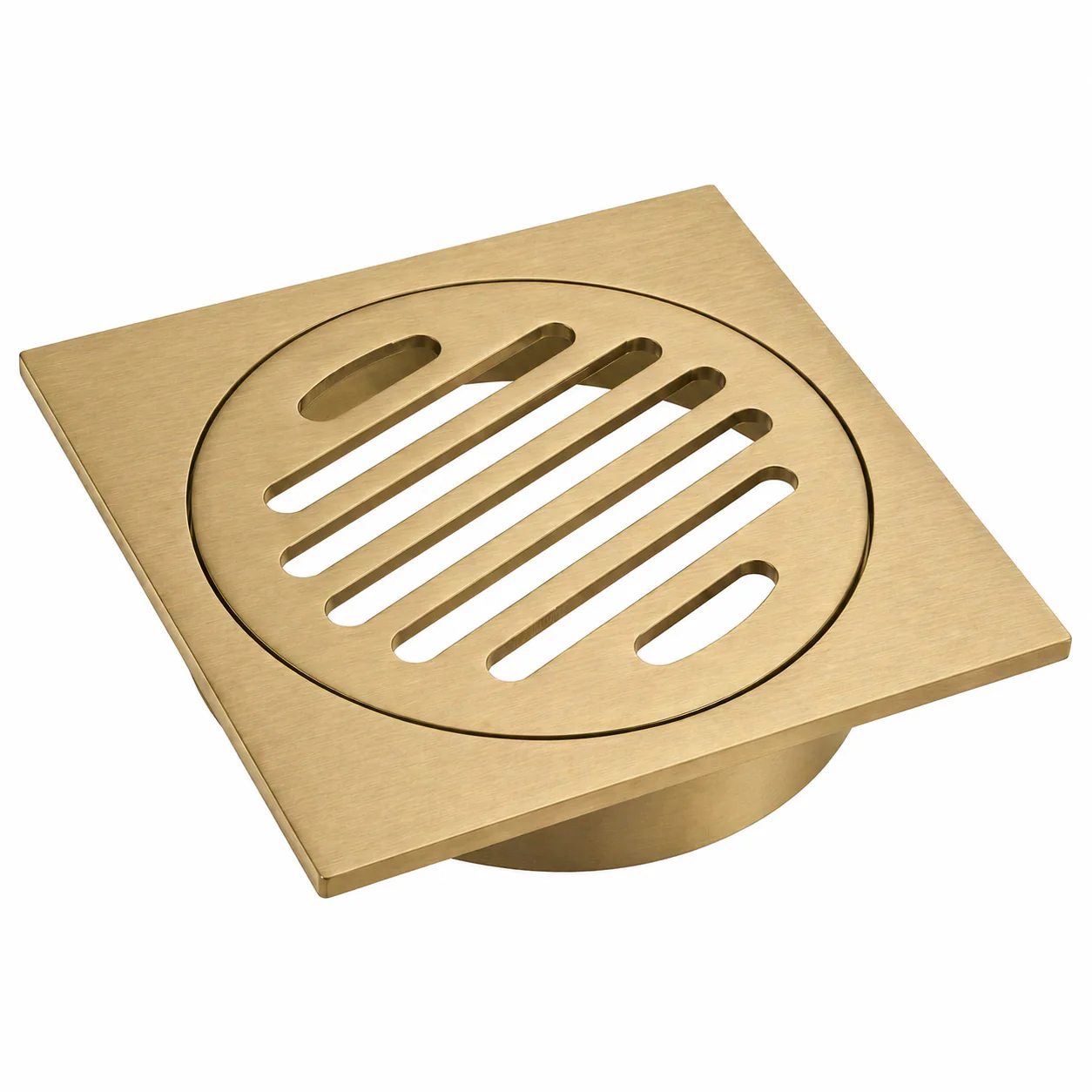 Brushed Gold 110mm Slim Floor Waste