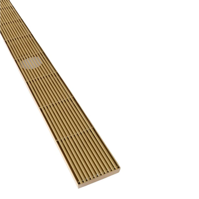 Brushed Gold 1500mm Linear Grill Floor Waste