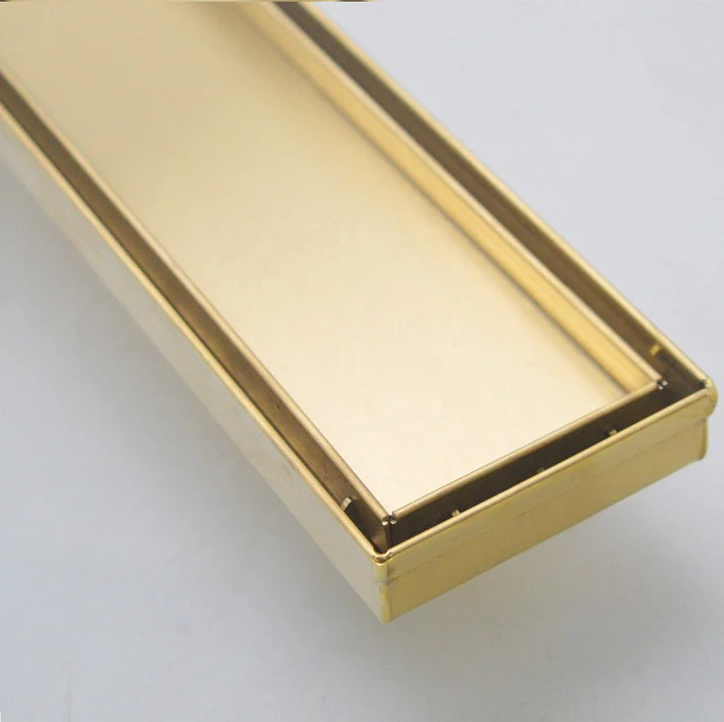 Brushed Gold 1500mm Tile Insert Floor Waste - Image 2