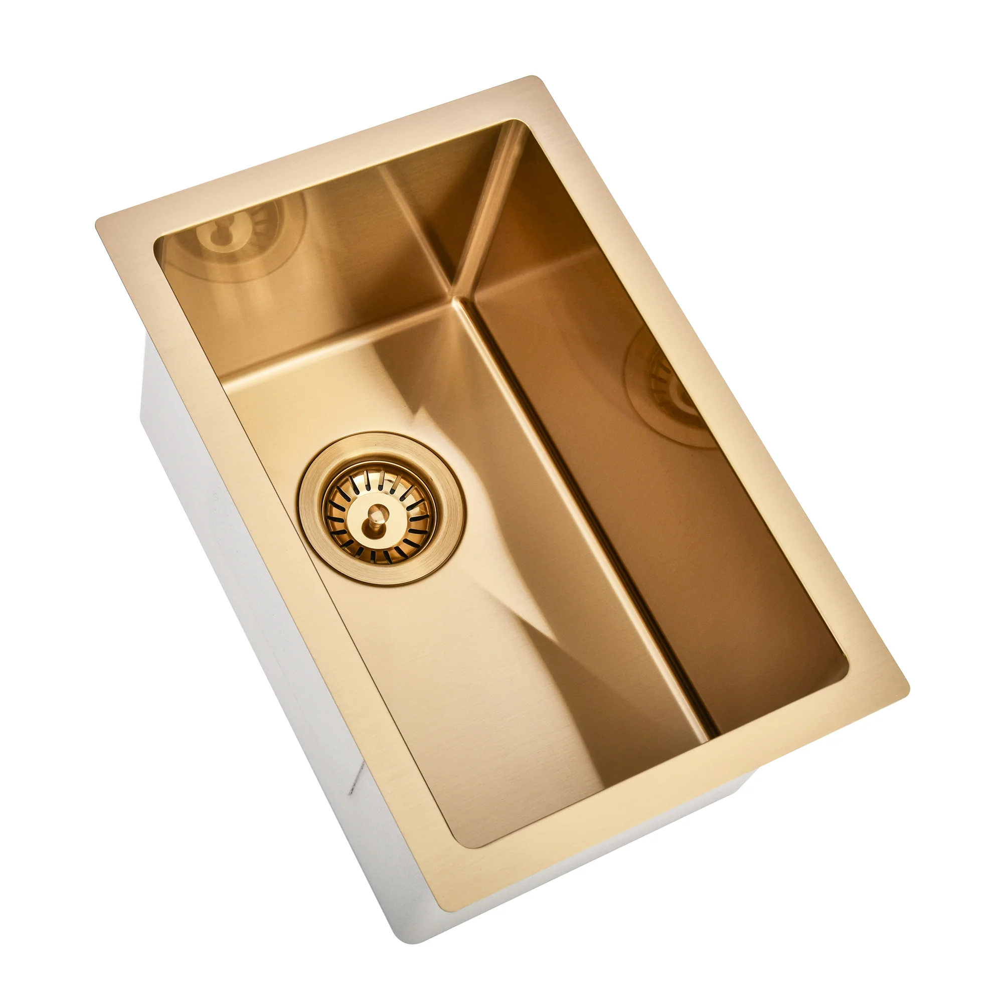 Brushed Gold 300 x 450 x 230mm Kitchen & Laundry Sink - Image 5