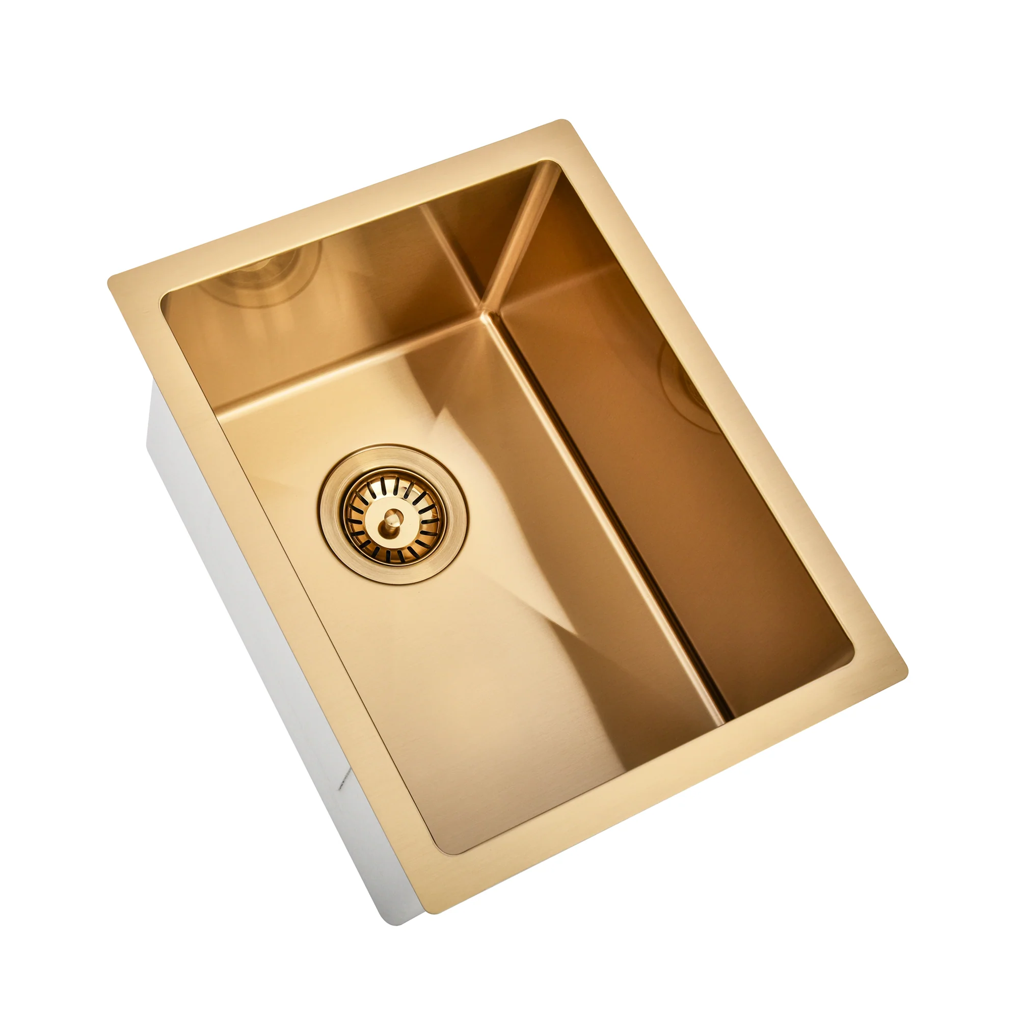 Brushed Gold 350 x 450 x 230mm Kitchen & Laundry Sink - Image 3