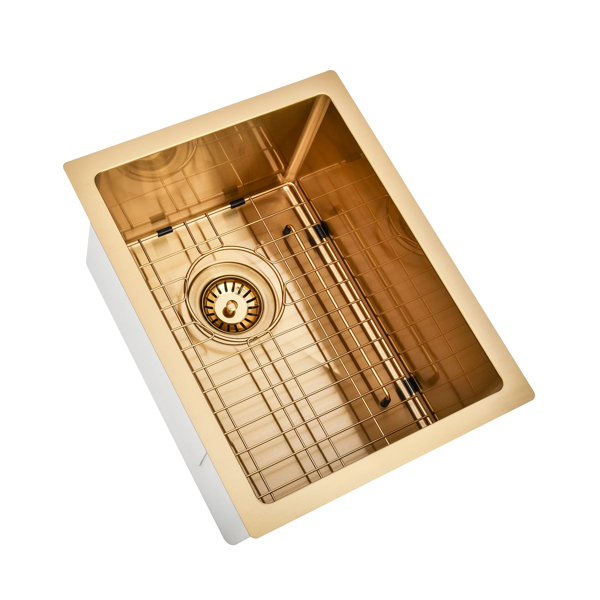 Brushed Gold 350 x 450 x 230mm Kitchen & Laundry Sink - Image 4