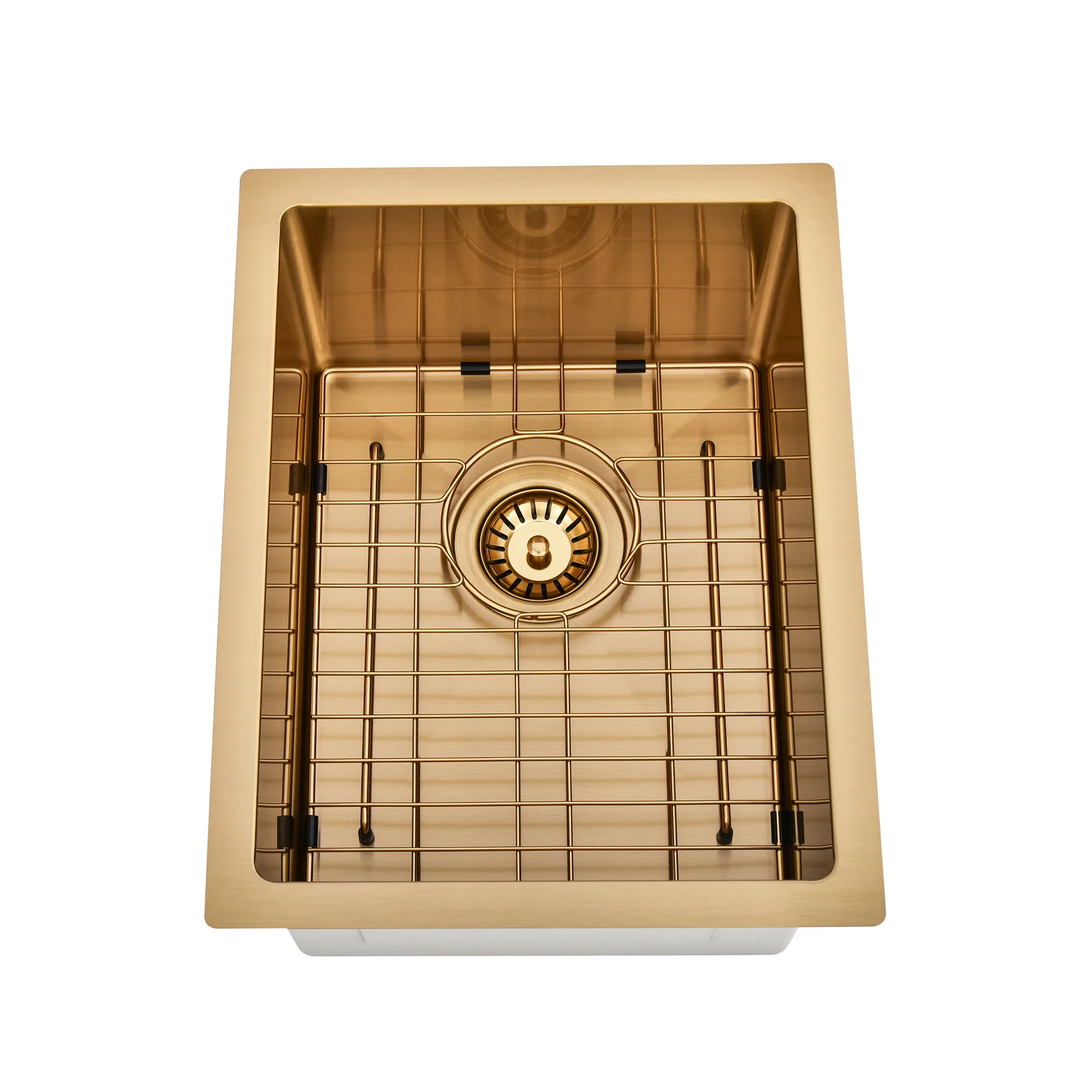 Brushed Gold 350 x 450 x 230mm Kitchen & Laundry Sink - Image 6