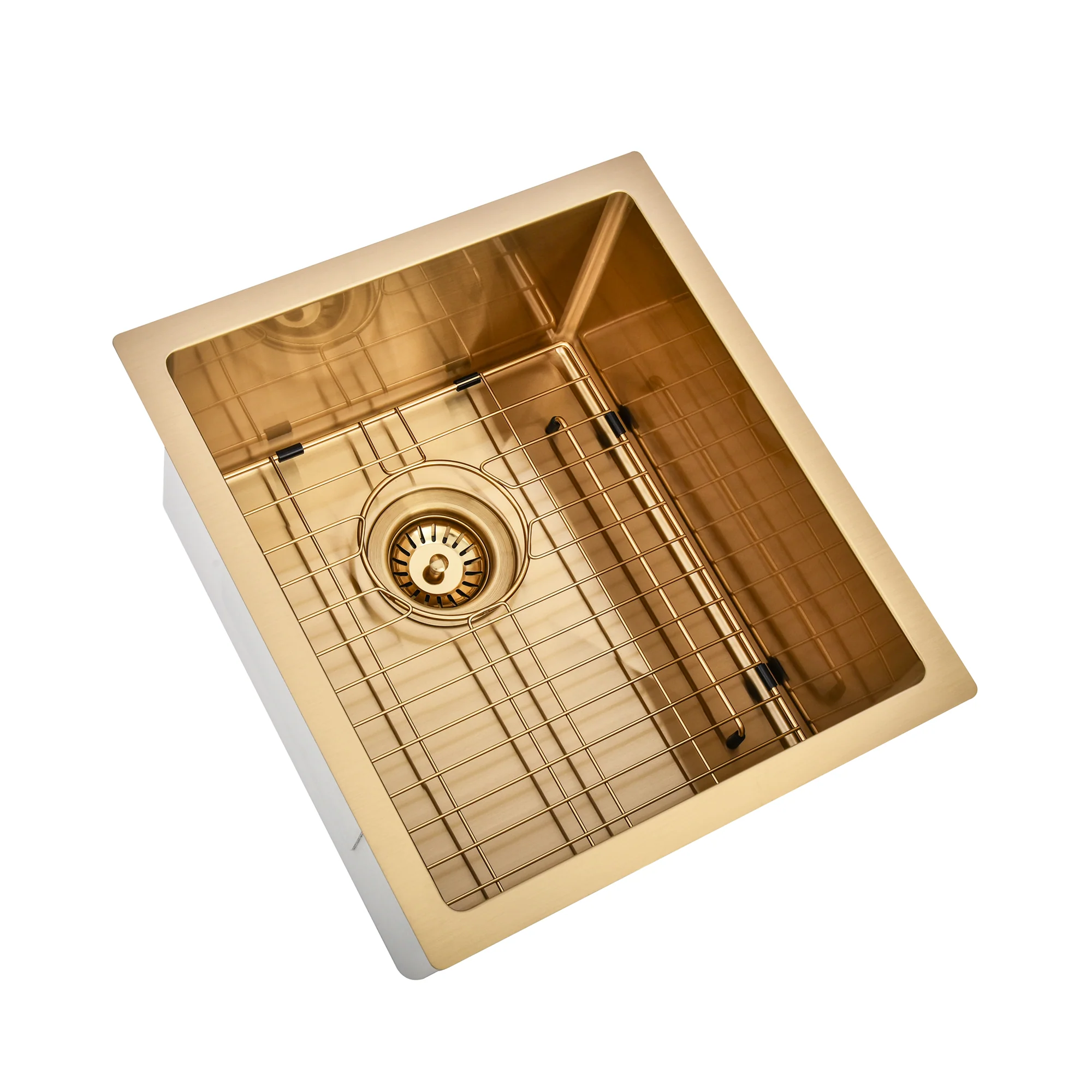 Brushed Gold 400 x 450 x 230mm Kitchen & Laundry Sink - Image 4