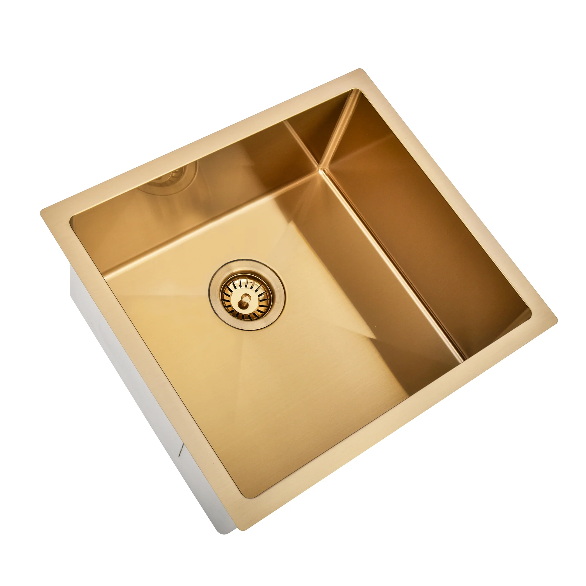 Brushed Gold 500 x 450 x 230mm Kitchen & Laundry Sink - Image 3